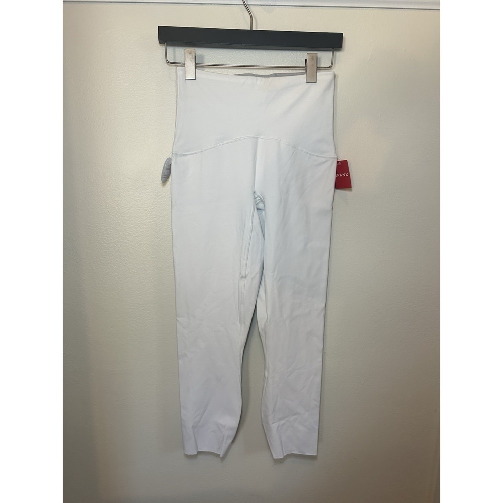 Spanx White Ultimate Opacity Booty Boost Active 7/8 Length Leggings Small NWT